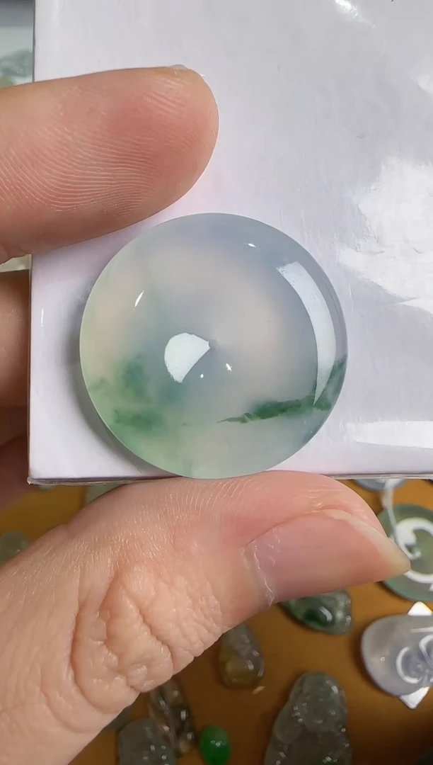 翡翠未镶嵌吊坠(不含链)平安扣