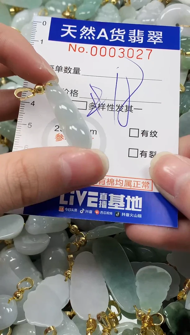 颈饰未镶嵌翡翠 纯天然a货翡翠