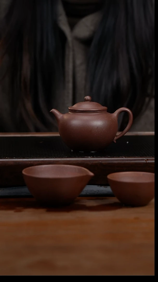 茶壶紫砂210cc黄龙山原矿星月套组24