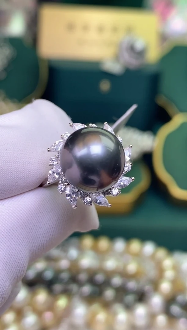 海水珍珠银S925镶嵌手绳1