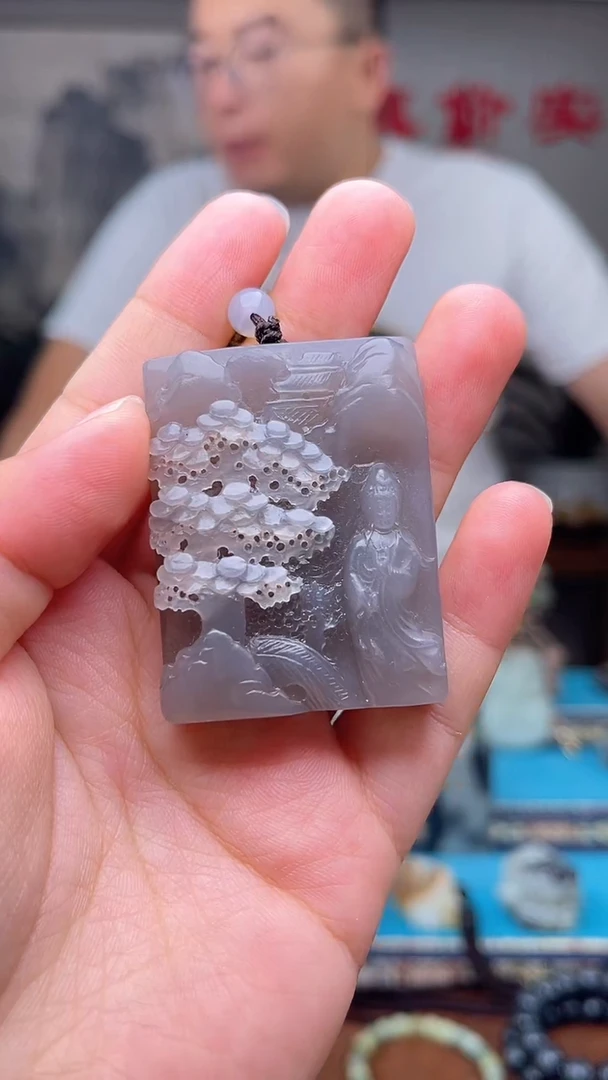 和田玉未镶嵌挂件1