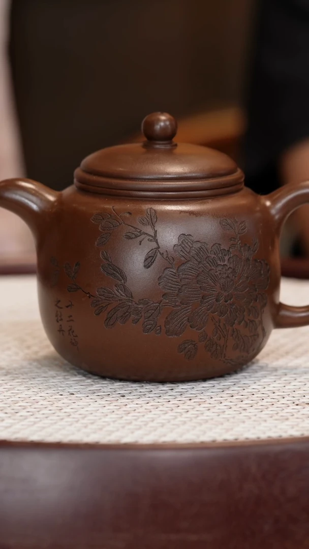 茶壶紫砂【诸葛永南】老紫泥匏尊  300CC