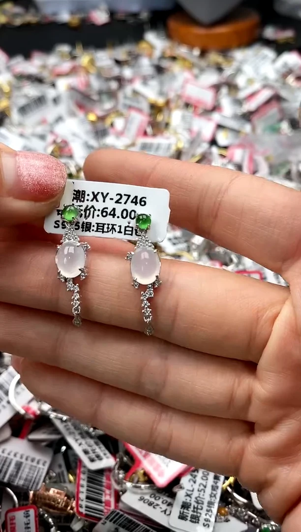 【闪购商品】翡翠戒指银S925镶嵌888888    3