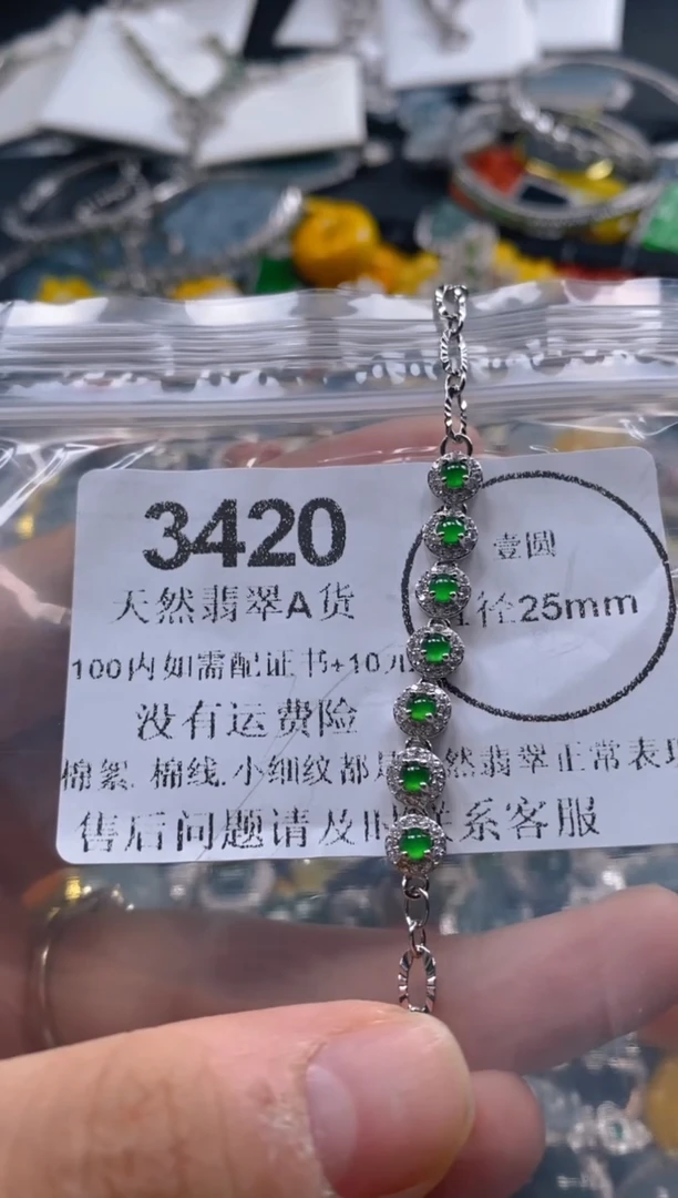 翡翠未镶嵌吊坠(不含链)3420