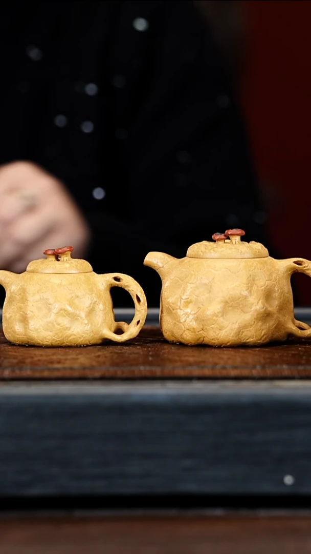 宜兴紫砂WJ 段泥 供春对壶