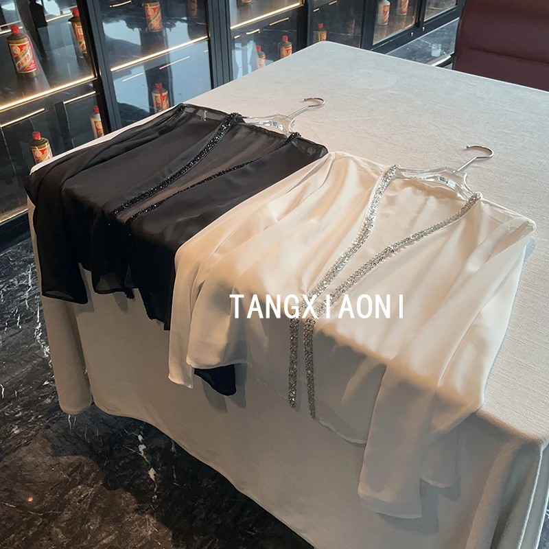 2店 米米自留【柏林少女】小水钻开衫潮牌女装