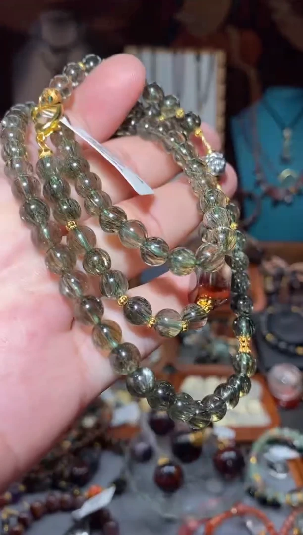 【闪购商品】水晶绿碧发万能链未镶嵌多样性发其一