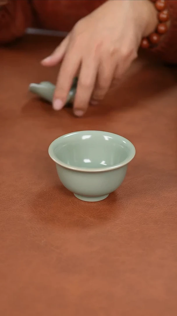 富山严选原矿汝瓷压手杯