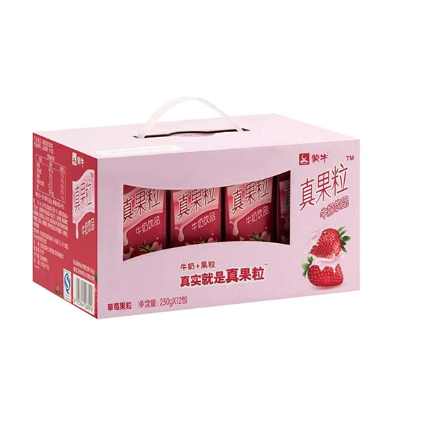 真果粒牛奶饮品草莓果粒 3000ml(250ml*12包)