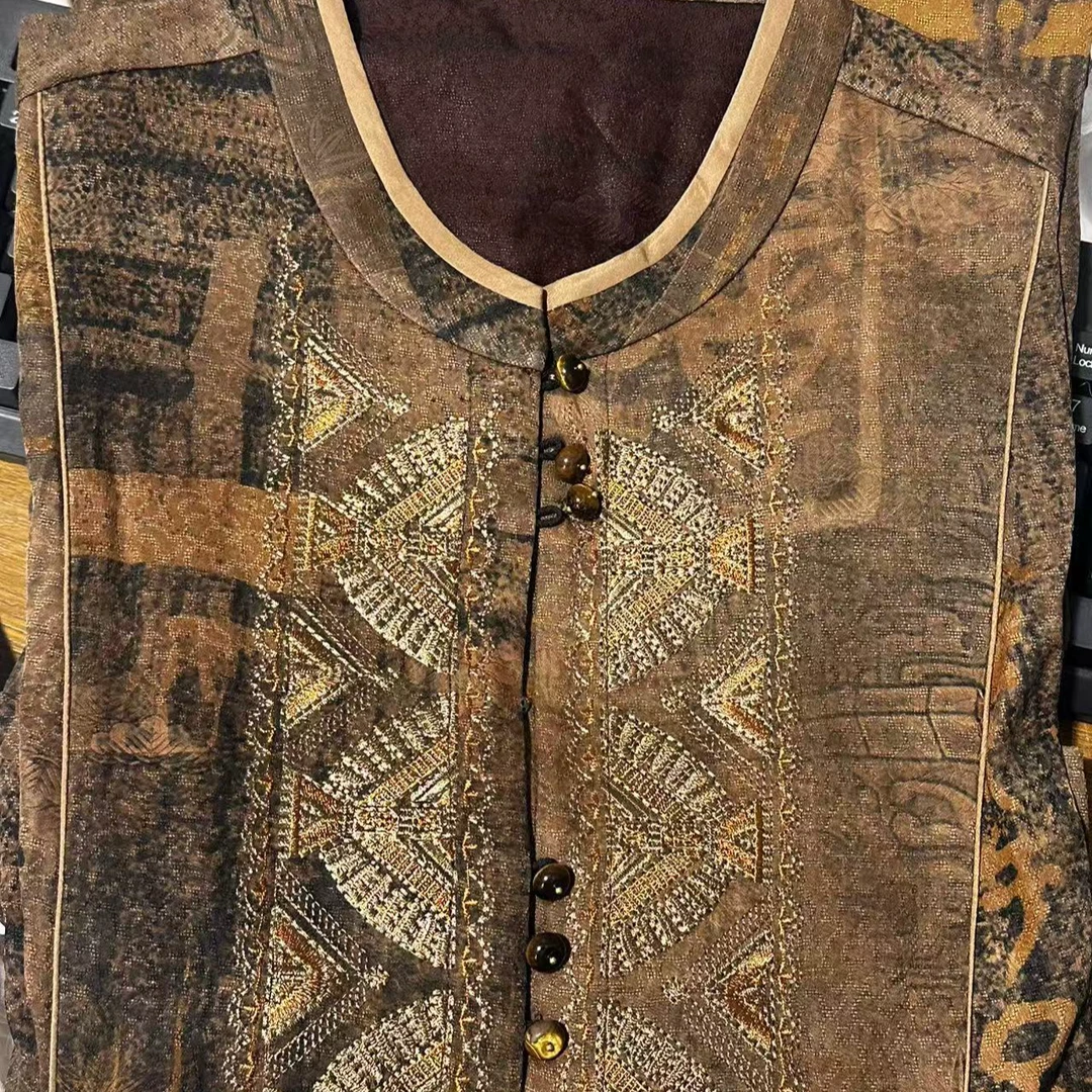 芹 新中式 香云纱 连衣裙 233079