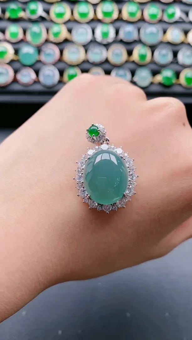 【闪购商品】翡翠戒指银S925镶嵌1111111