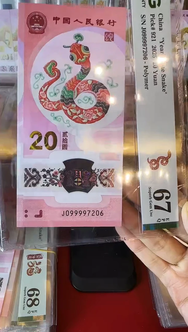 塑料2025 蛇钞  单张 099997206