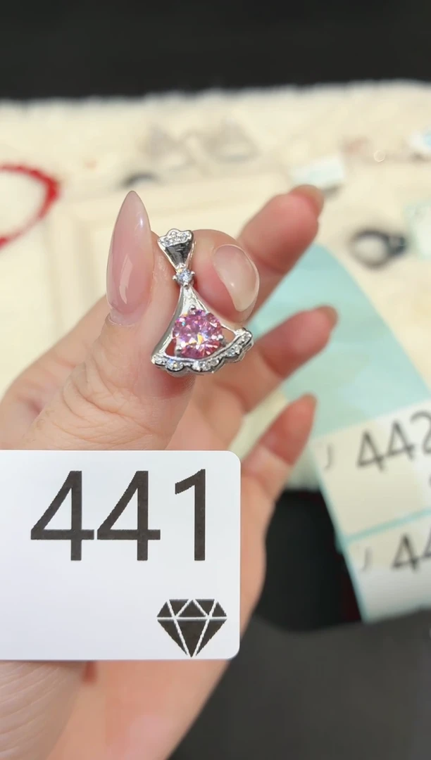 合成碳硅石925银多样性发一J441