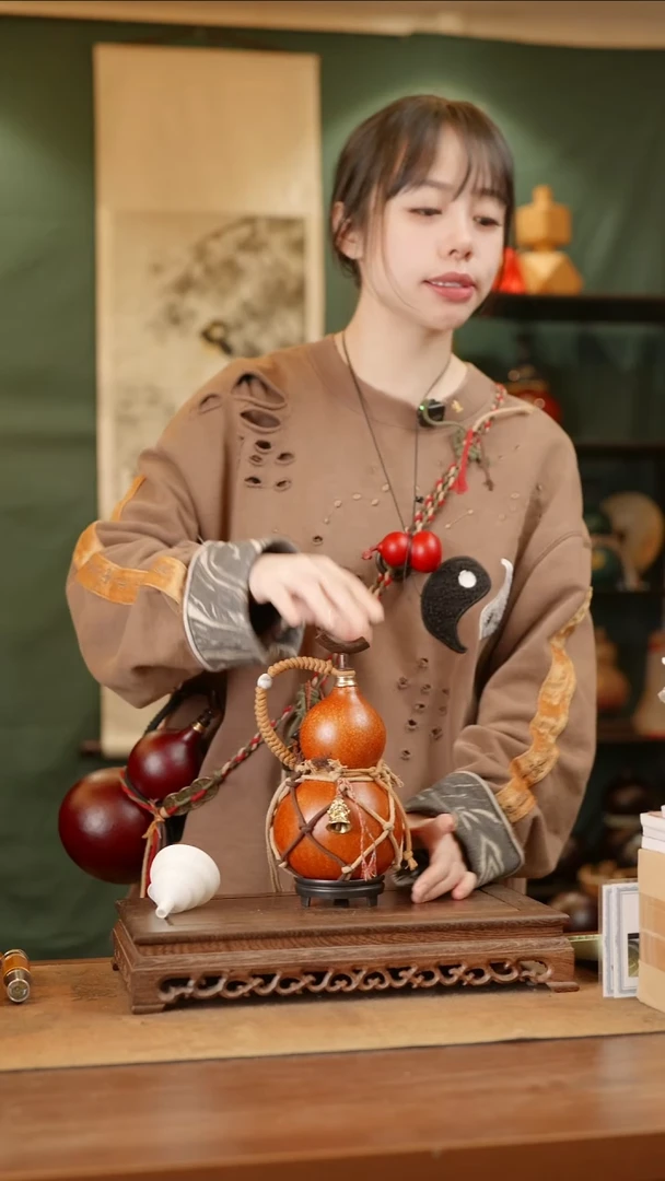 35号精品天然大漆酒葫芦一物一拍~