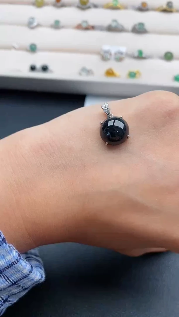 银S925镶嵌戒指翡翠22222222+4