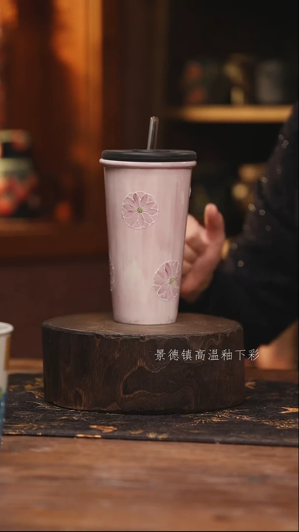 陶瓷景德镇高温釉下手绘陶瓷@L191@