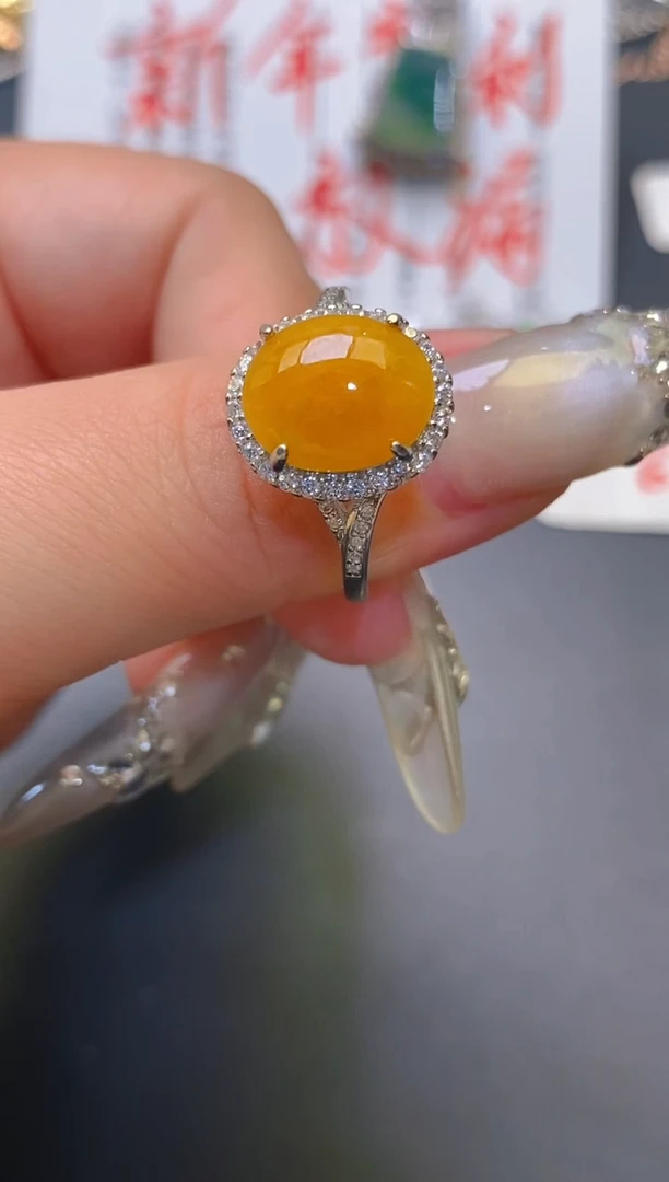 【闪购商品】翡翠耳饰银S925镶嵌天然A货翡翠1