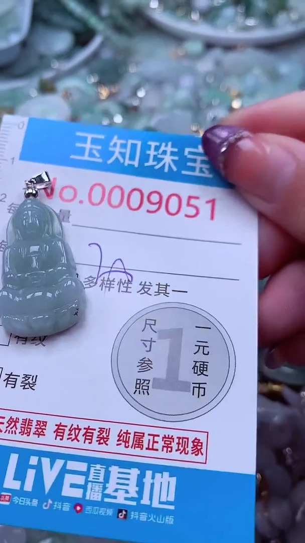 翡翠未镶嵌吊坠(不含链)9051