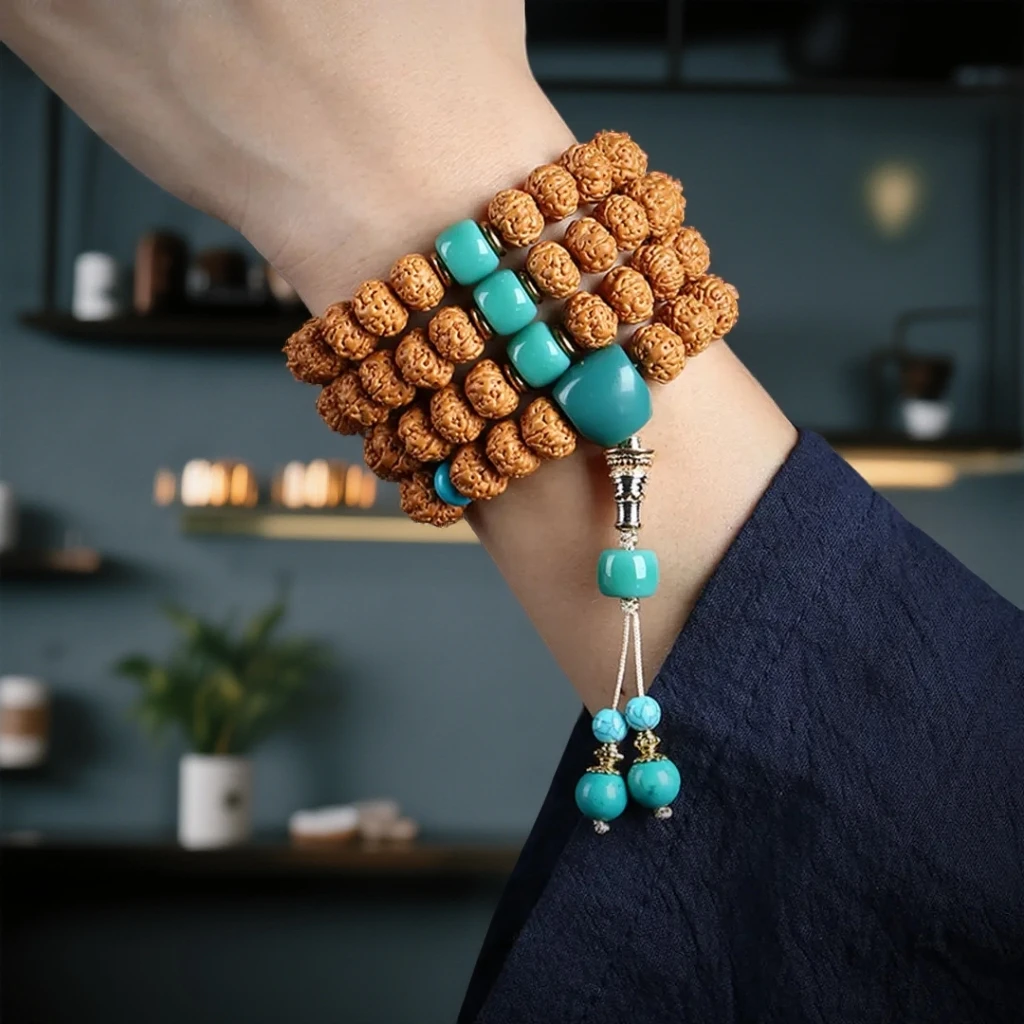 正品小金刚菩提手串男女士108颗念珠盘玩佛珠文玩菩提子手链脖