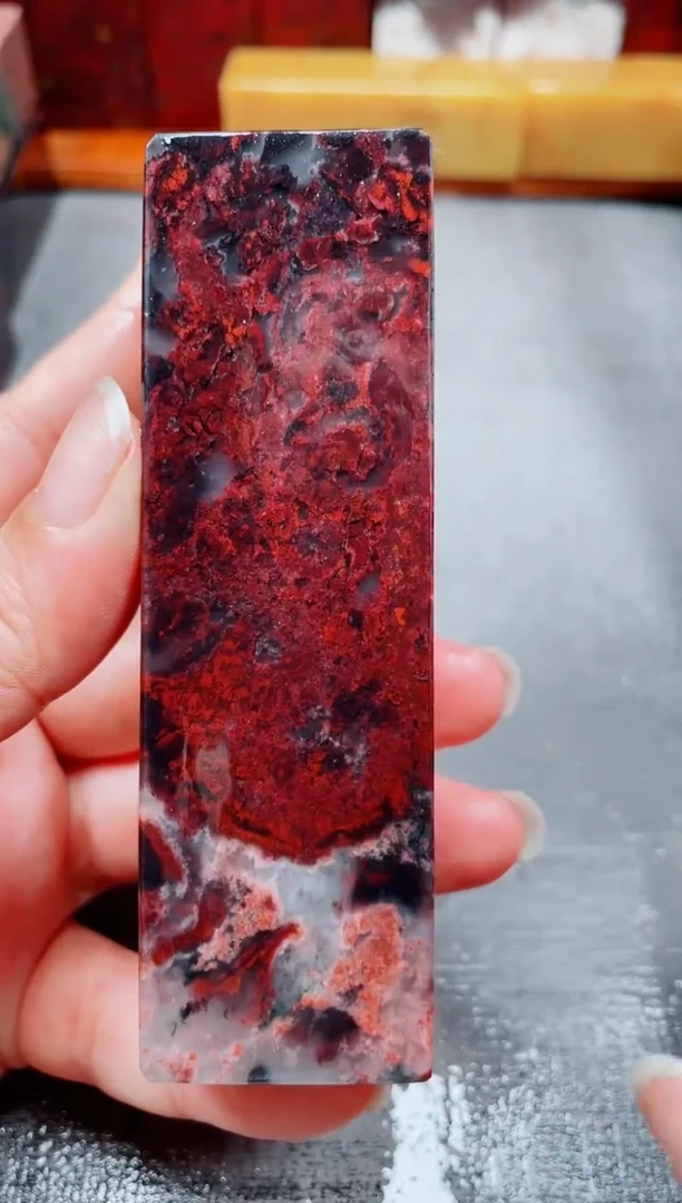 玉桂林鸡血玉素章--21