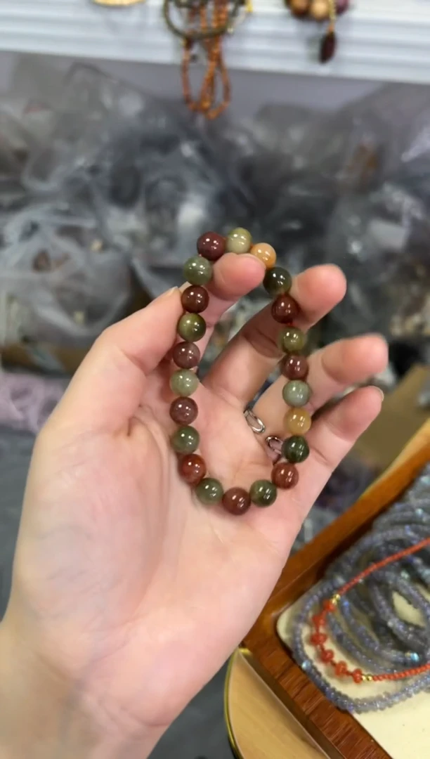 【闪购商品】水晶手链未镶嵌彩兔毛顺发水晶手串[2577]