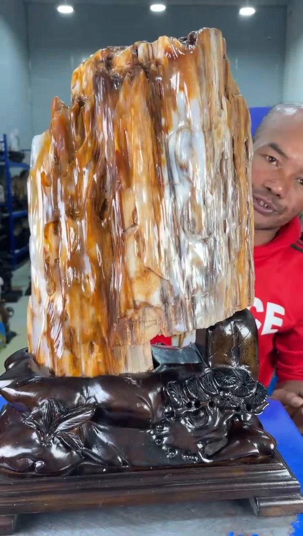 【闪购商品】硅化玉摆件未镶嵌81