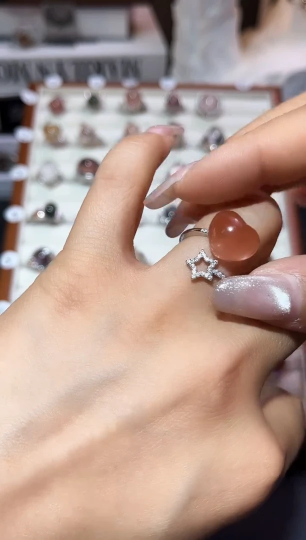 【闪购商品】水晶戒指银S925镶嵌定制