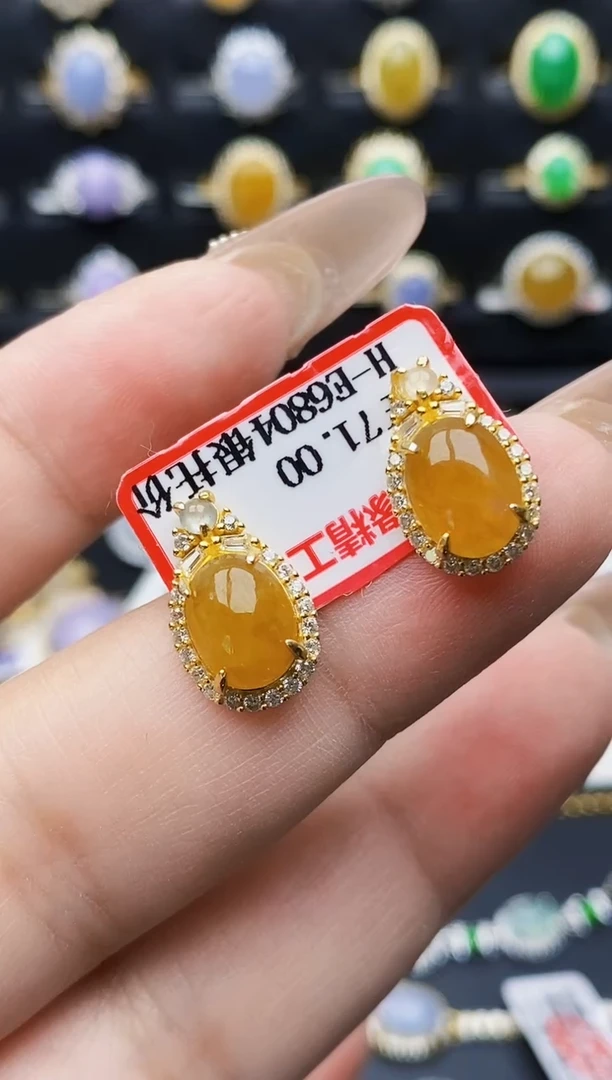 银S925镶嵌戒指翡翠6361