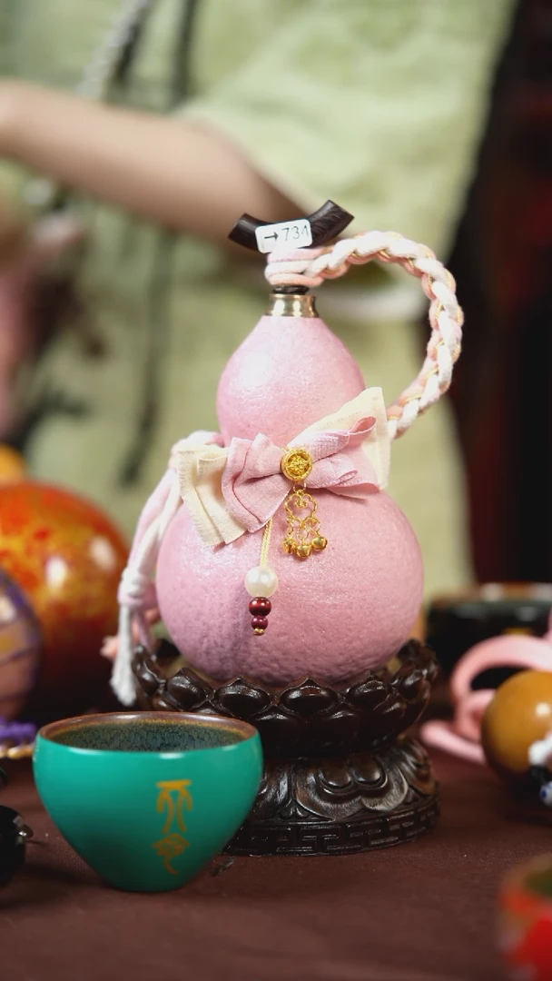 【闪购商品】734号300ml左右的非遗漆器酒葫芦