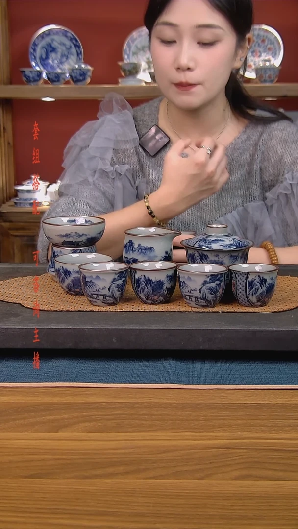 简装家用款8件套 老陶泥开片纹陶瓷茶具