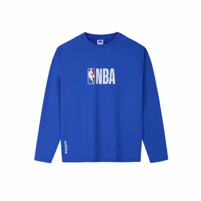 NBA正品联名款儿童休闲百搭圆领长袖童装SOFTFIRE