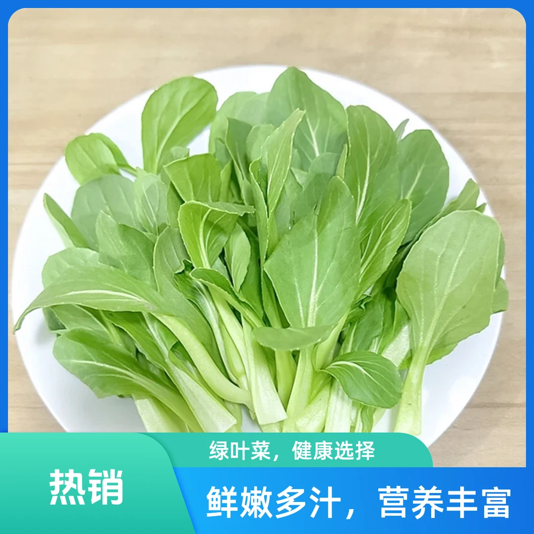 甄选农家自种鸡毛菜现采现摘新鲜应季蔬菜1-3斤包邮上门