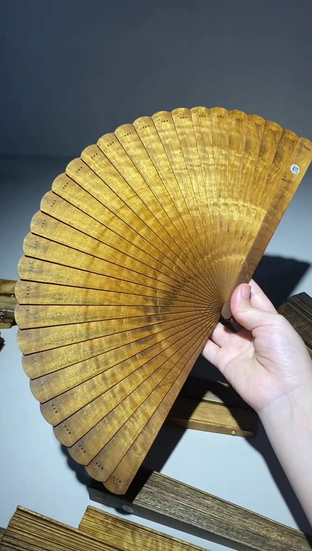 金丝楠21cm金丝楠木小叶桢楠扇411