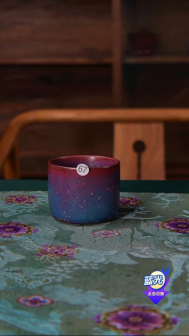 缘*高端茶器-（鸡窝小窑）孤品级-梁青杨炭烧茶盏-珍藏版