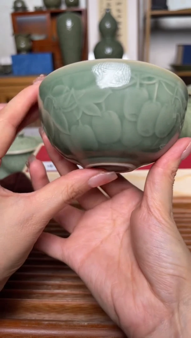 【闪购商品】其他青瓷弥胡桃纹普洱杯