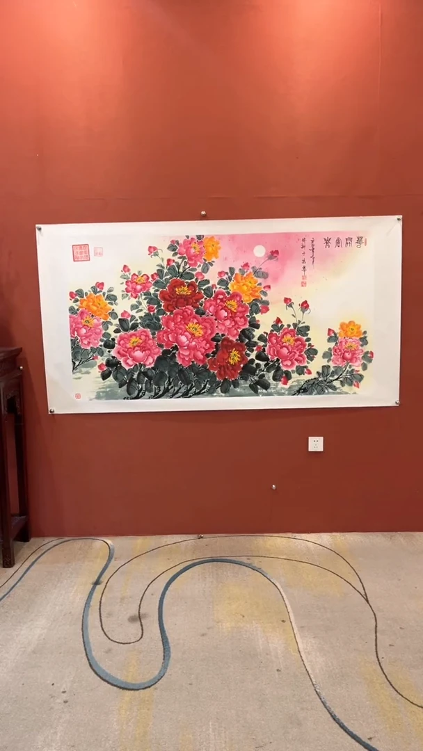 国画谢瑞新老师作品 花开富贵