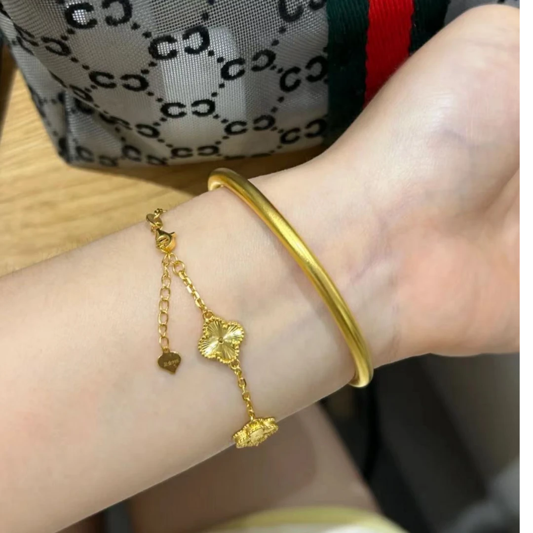 钛钢手镯 高品质素圈手镯  KL