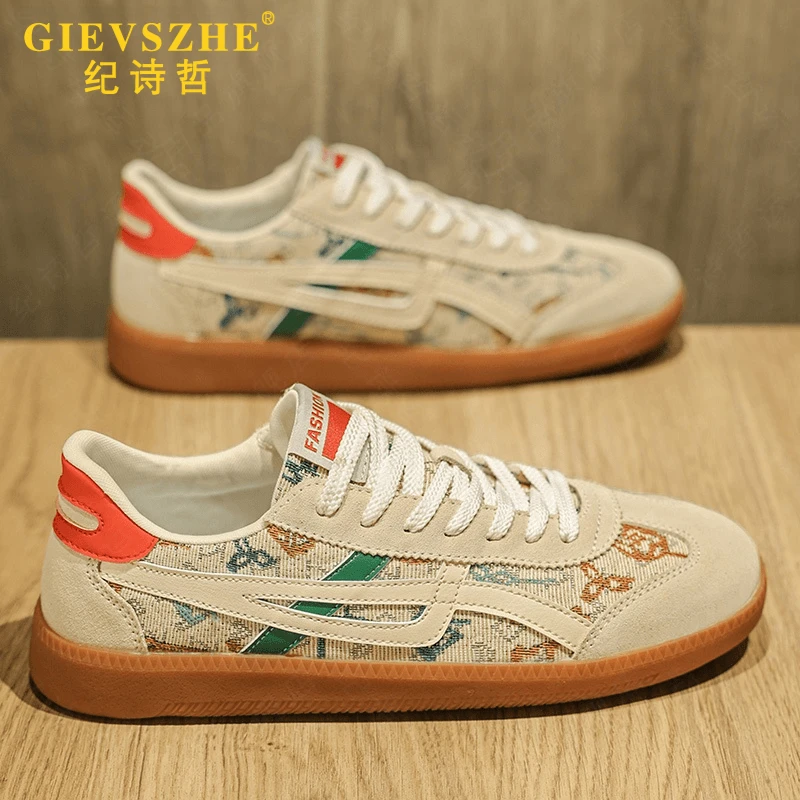 纪诗哲时尚休闲鞋子男款高档轻奢男鞋新款百搭高级感男士潮流板鞋