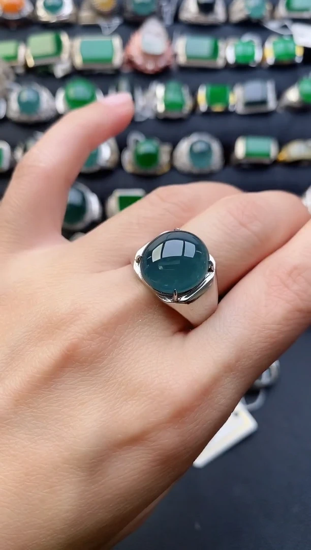 【闪购商品】翡翠戒指银S925镶嵌11111111