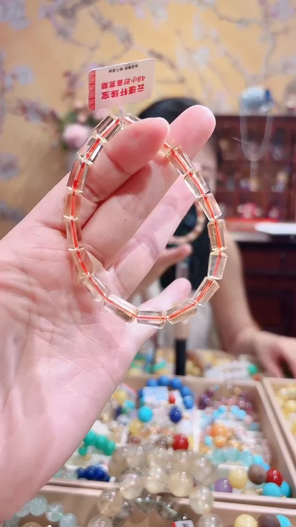 未镶嵌手链水晶设计款手串6.4