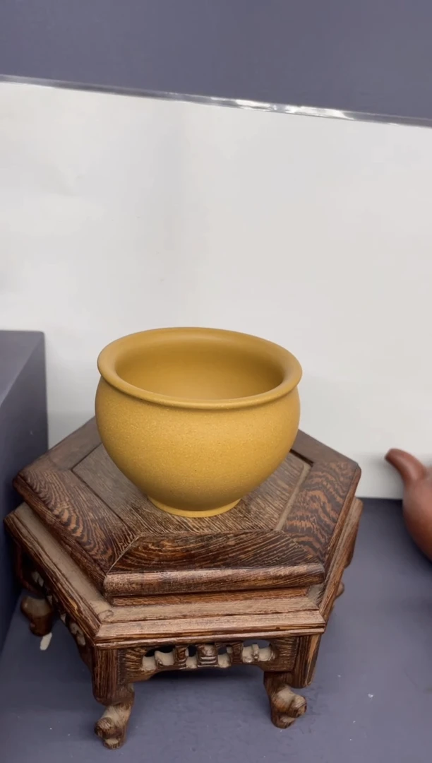 茶壶紫砂黄金段 圆融杯