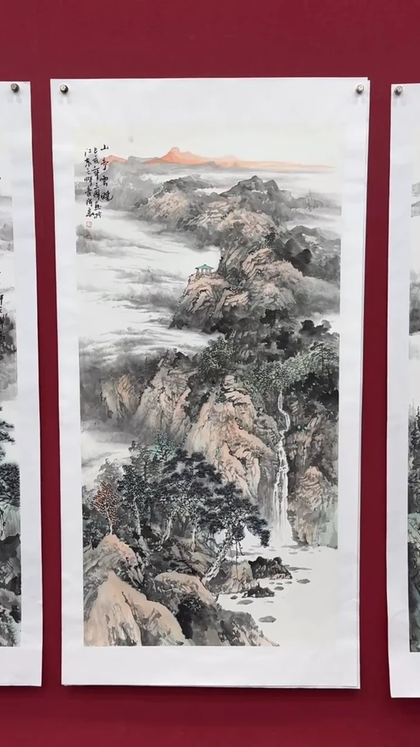 国画国画绘画山水花鸟