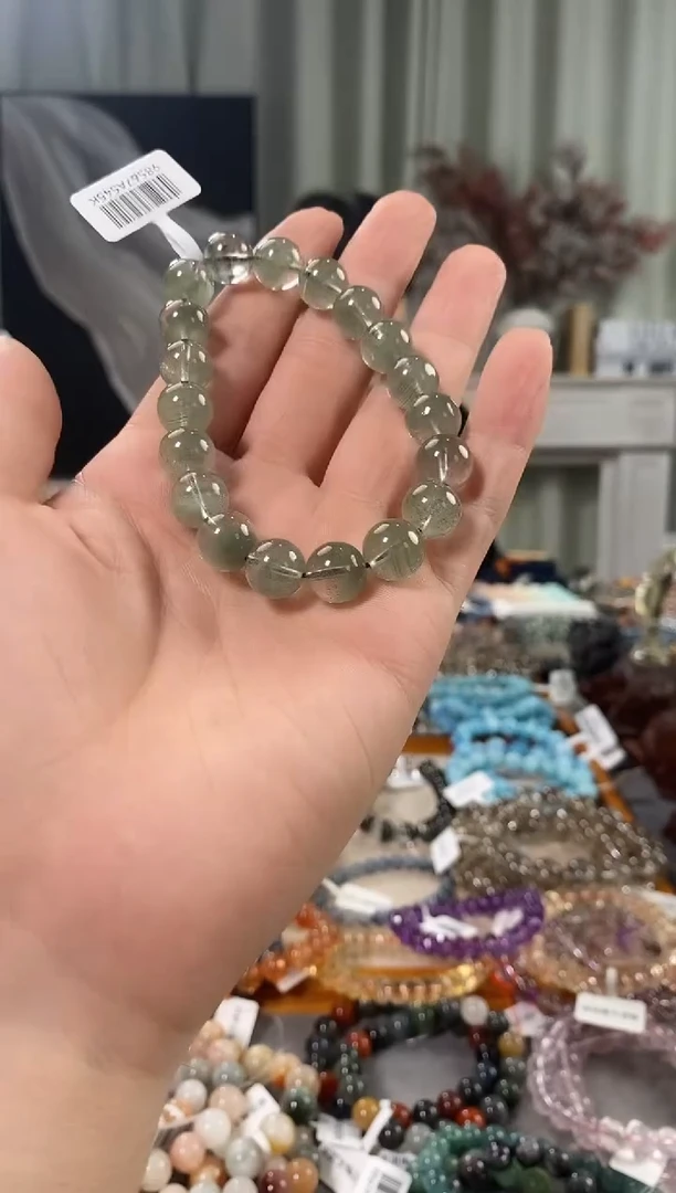 未镶嵌手链水晶我****塌绿幽灵