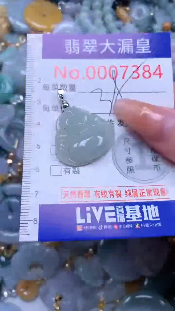 翡翠未镶嵌吊坠(不含链)7384