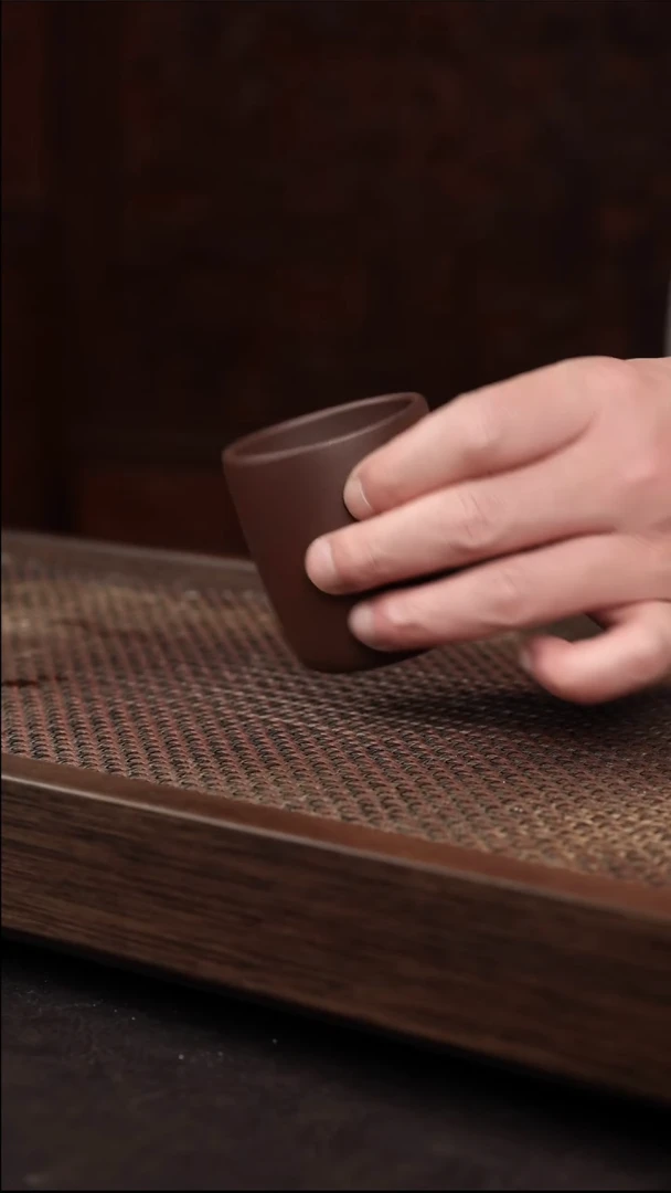 茶杯紫砂紫泥高杯