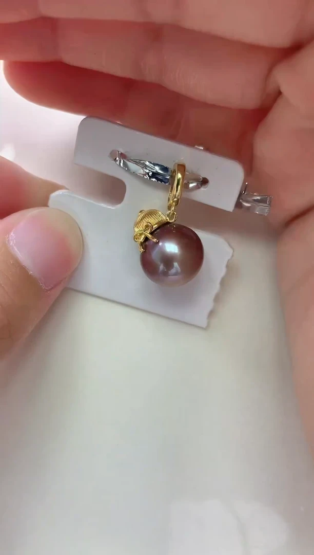 未镶嵌吊坠淡水珍珠紫色系吊坠