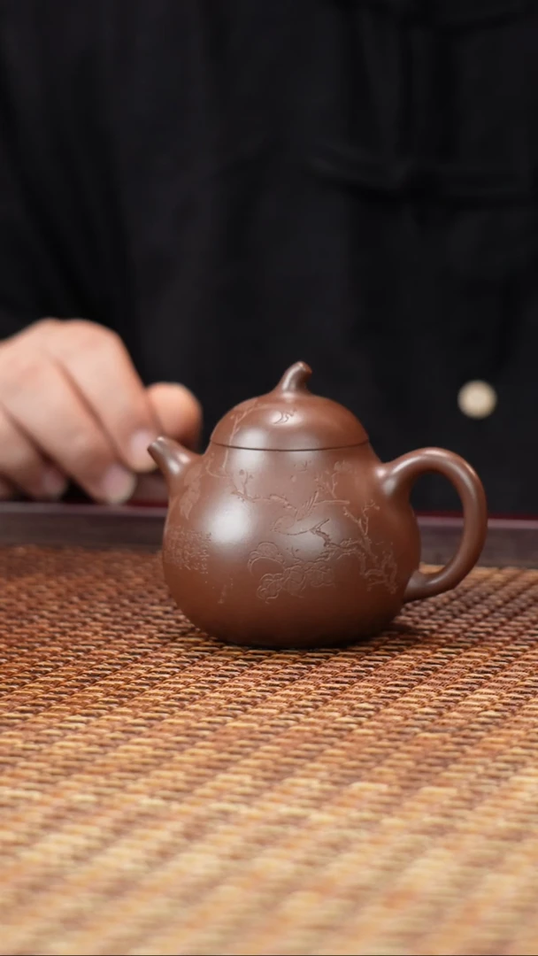 茶壶紫砂汀禾紫砂茄瓜