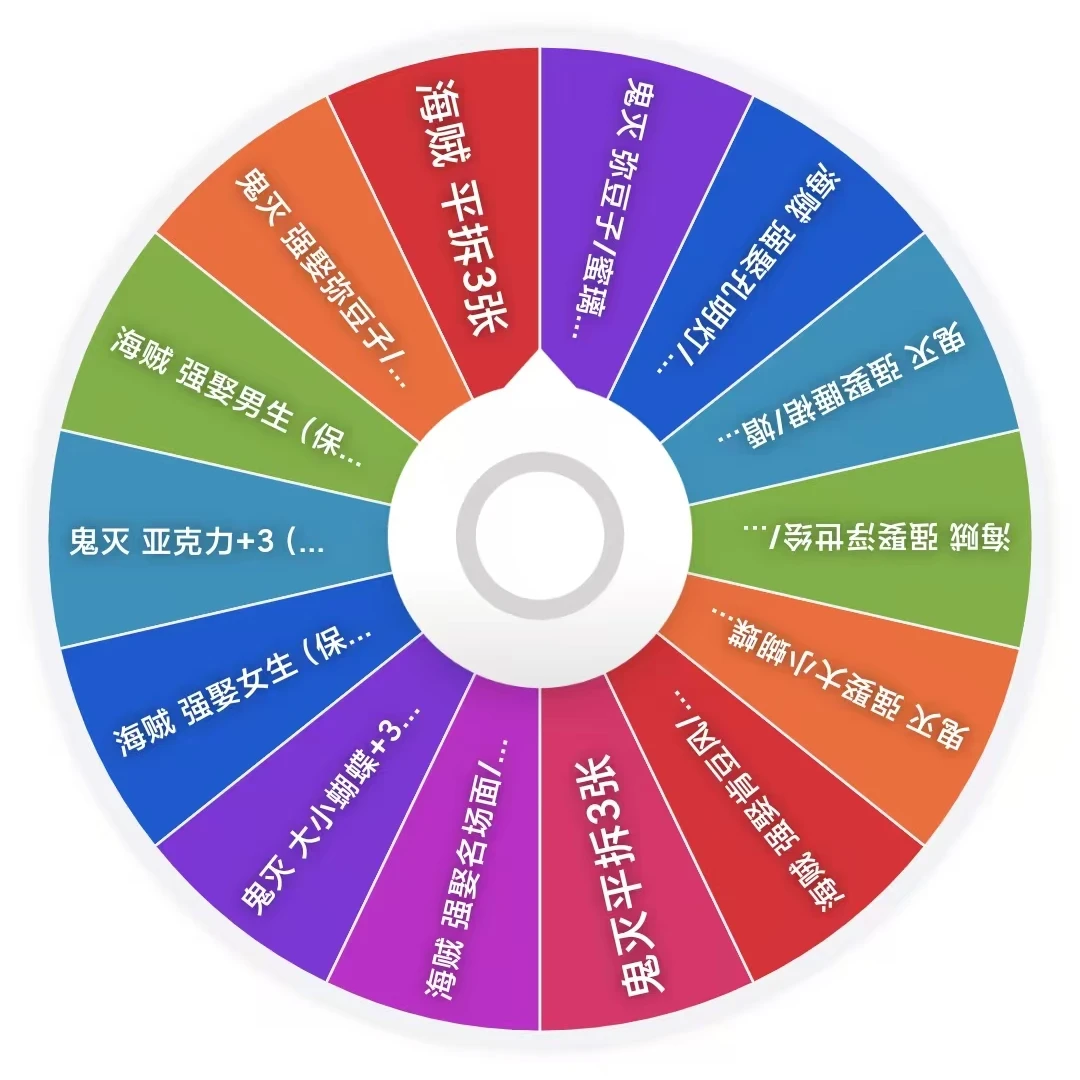 【强娶转盘】鬼灭之刃+海贼色纸收藏卡牌（默认代拆）