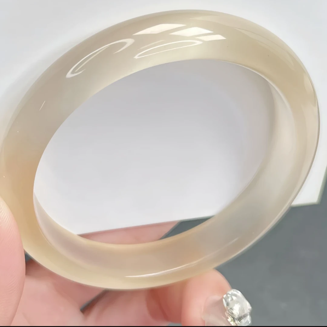 手镯 香槟金 大气款冰透 56圈口