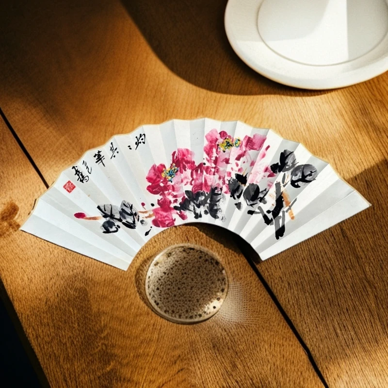 均宫格长桥老师清凉成扇扇子纸扇复古折扇中国风折叠扇便携